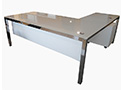 X-4 –Italian-200 cm White Glass Top 